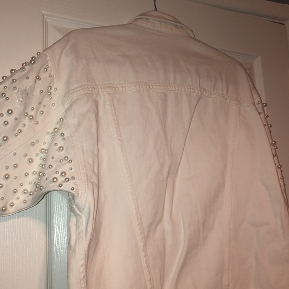 Bridal Style Sunset+Spring White Denim Jacket - Picture 4 of 4